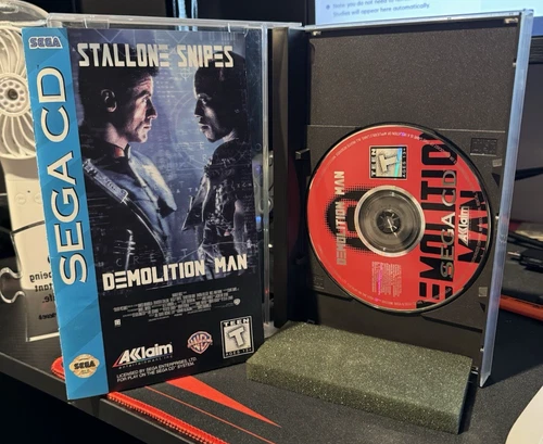 Demolition Man - Sega CD - CIB W/ Registration Card and foam - *FREE S/H*