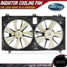 Dual Radiator Cooling Fan w/ Shroud Assembly for Lexus GS350 07-01 1636131080