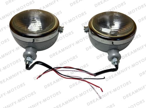 Adatto per Ford 2N 8N 9N 600 800 NAA Set di (2) 310066F 12V Grigio Proiettori/Luci - Foto 2 di 10