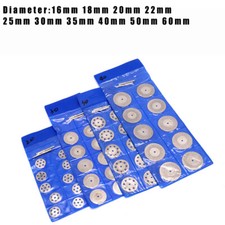 Juego de 12 mini discos de corte de diamante sierra de rueda con mandril para Dremel