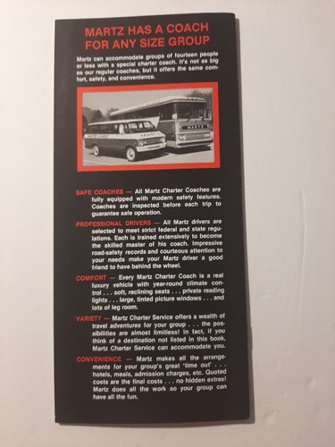 Vintage Martz Bus Pamphlets - Picture 6 of 8