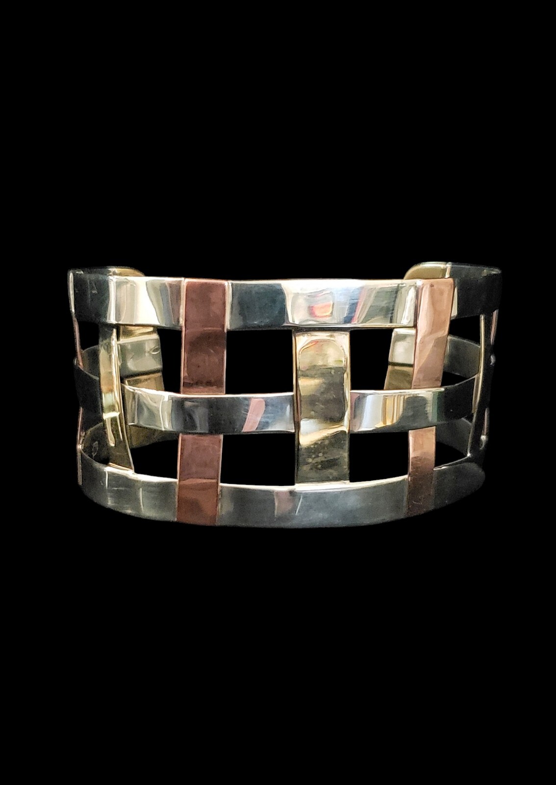 7" adj. RLM STUDIOS Solid Sterling Copper Brass W… - image 1