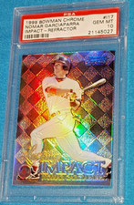 NOMAR GARCIAPARRA 1999 BOWMAN CHROME #I17 IMPACT REFRACTOR FOIL PSA 10 🔥 NICE 