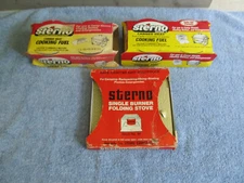 Vintage STERNO No. 30 Single Burner Folding Camp Stove Uses 7 Oz. Canned Heat