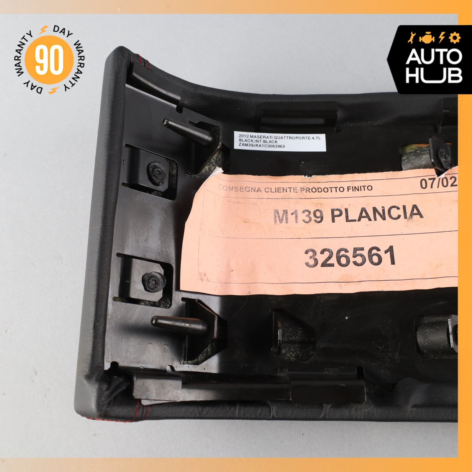 03-13 Maserati Quattroporte M139 Left Side Knee Panel Fuse Box Cover Black OEM