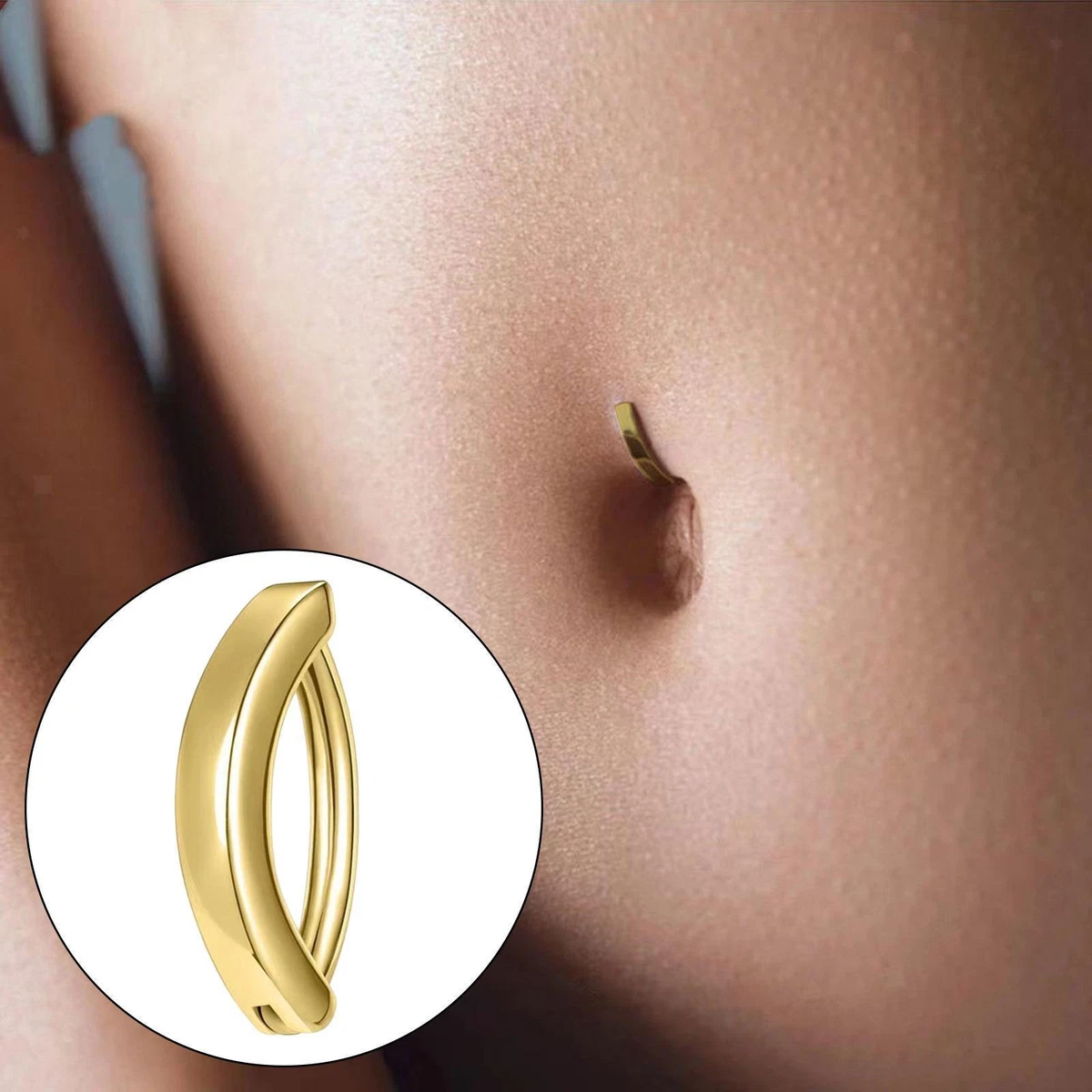 Belly bar on sale ring hoop