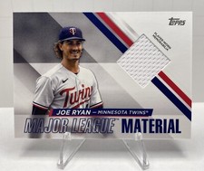 2024 Topps Series 1 Joe Ryan #MLM-JRY Major League Material Player Worn Patch