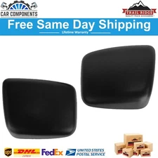 TRQ LH RH Tow Mirror Cap Cover Textured Black Pair For 2004-2015 Nissan Titan