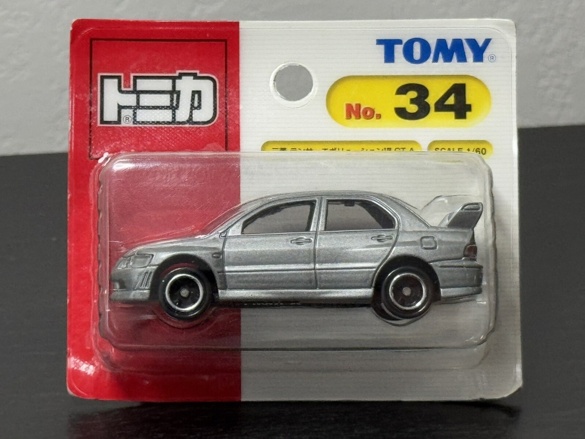 US SELLER Tomica Tomy No. 34 Mitsubishi Lancer Evolution VII GT-A