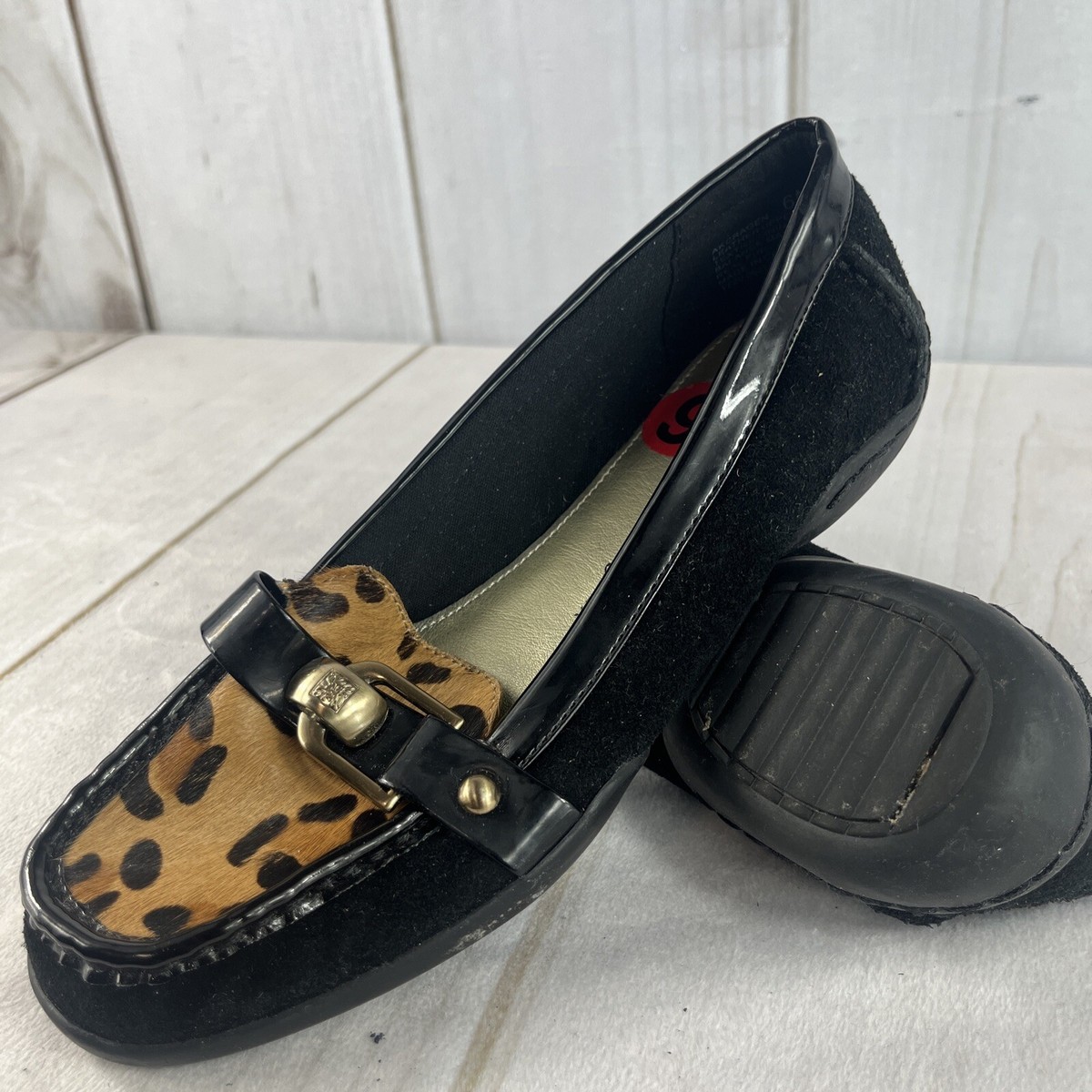 Anne Klein Leopard Print Loafers Sz 6M Womens Lke NEW | eBay