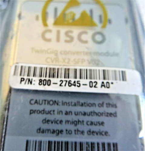 CISCO CVR-X2-STP-V02 TWIN GIG CONVERTER MODULE - Picture 5 of 5