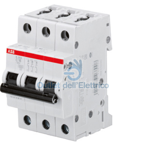 ABB S203M C20 INTERRUTTORE AUTOMATICO 10KA 3P