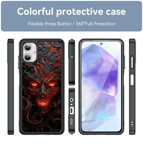 Anti scratch Cover devil abstract swirling For Samsung S21 S22 S23 S24 Ultra FE - 第 15/25 張圖片