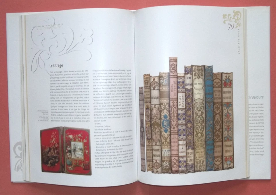 Cartonnages Romantiques 1840-1870, âge d'or de la Reliure Livre d'enfant Verdure - Photo 3/3