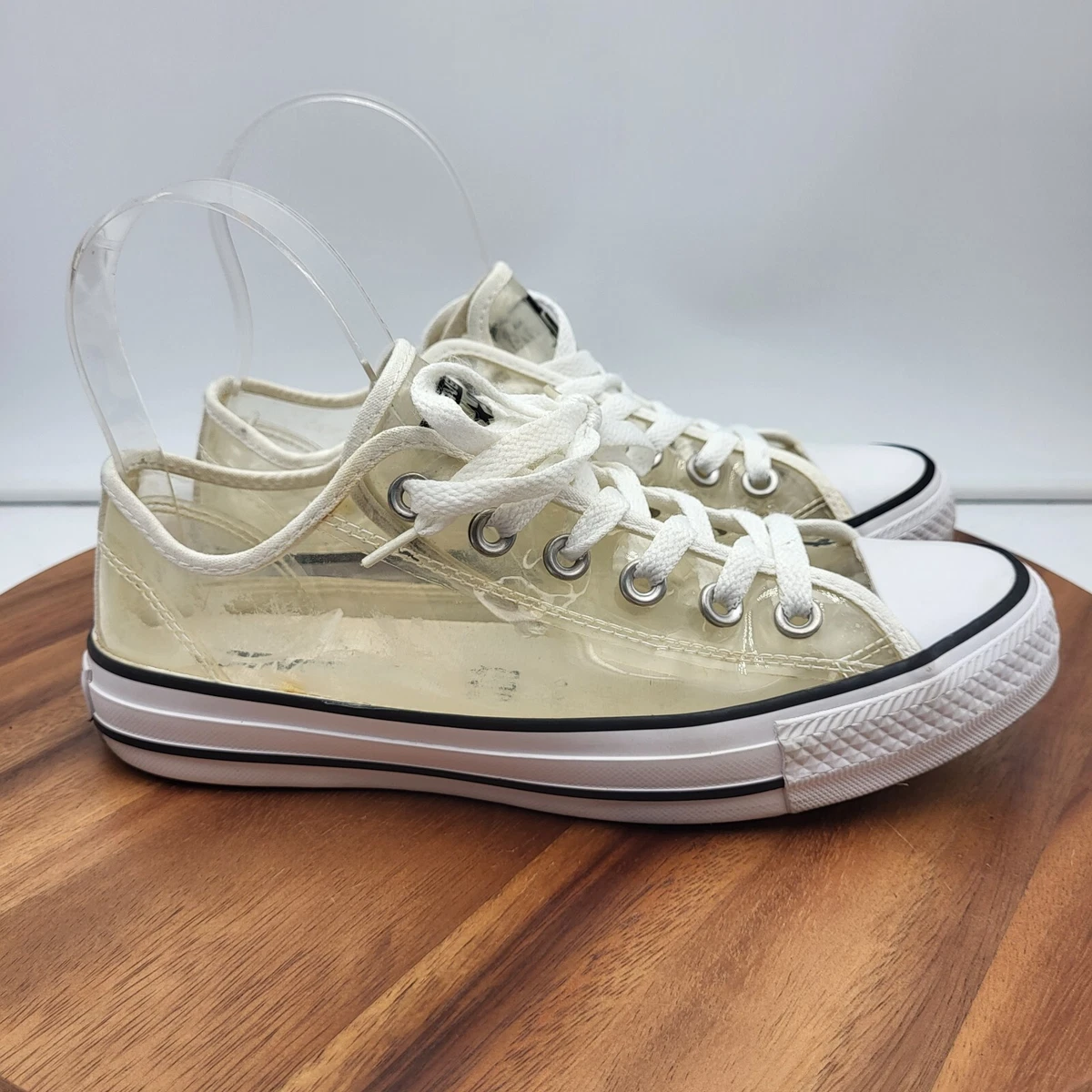 Clear converse on sale low tops
