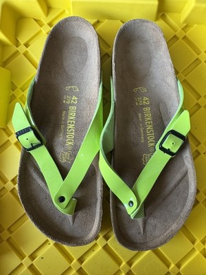 Birkenstock Adria Patent Leather Patent  lime green women s size 42/11