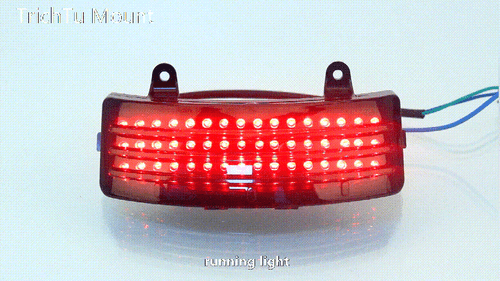 Fender Tip Tri-Bar LED Rear Tail Brake Light Fit For Harley Touring Street Glide - Picture 15 of 15