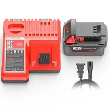 5.0Ah 18V Extended Capacity Battery Replacement for Milwaukee M18 Battery and...