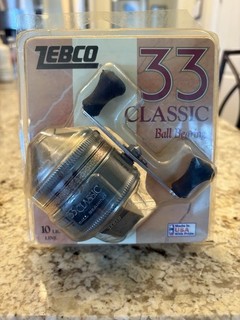 Carrete Spincast clásico Zebco 33 de colección nuevo nuevo hecho en EE. UU.