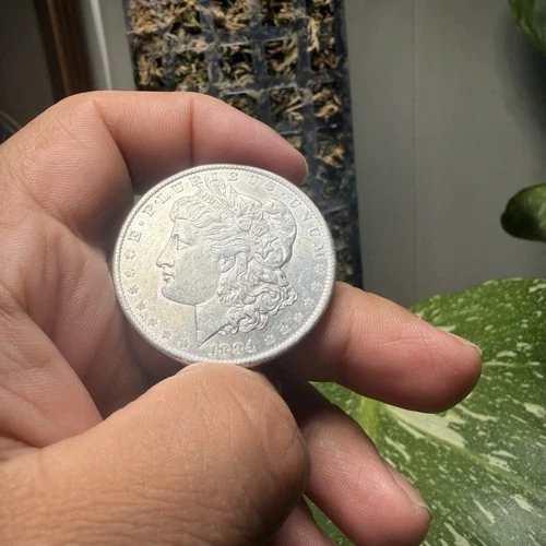 1884 o Morgan Silver Dollar $1 Circulated Business Strike 0.9 Fine Silver Coin