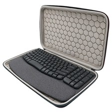 EVA Keyboard Storage Case with Carrying Handle for Wireless Ergonomic Keyboard
