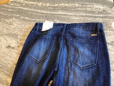 Kancan Jeans Womens Size 13 /30 High Rise Flare Dark Wash New W/Tags Denim 30x34