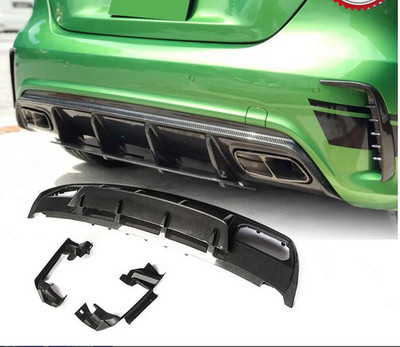 Carbon Fiber Rear Bumper Diffuser Lip For Mercedes-benz A Class W176 A200 A45