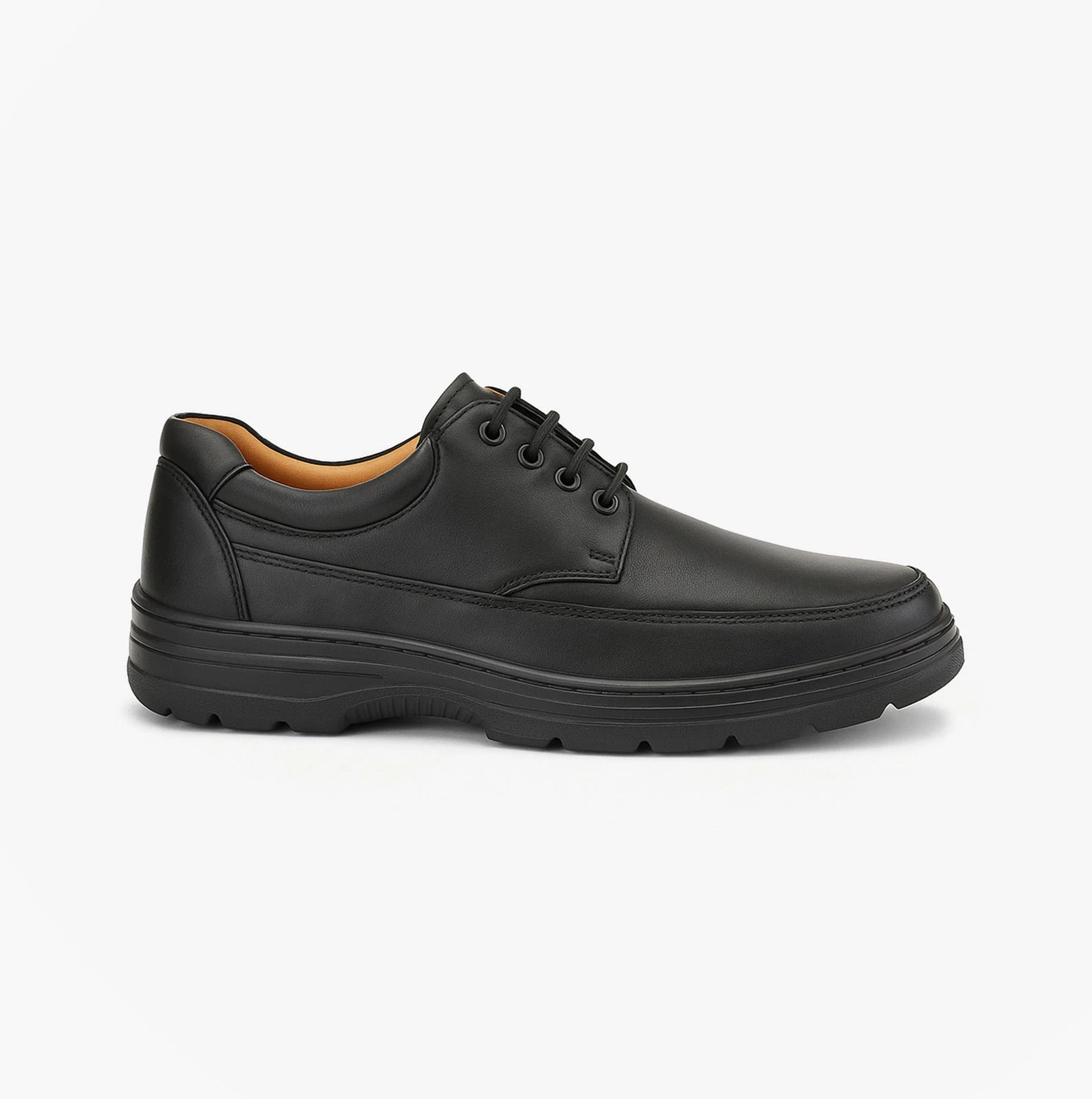 Scimitar M824 Mens Faux Leather Lace-Up Occupational Non-Safety Shoes