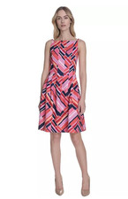 Vince Camuto Size 2 Square‑Neck Sleeveless Dress Mullticolor NEW