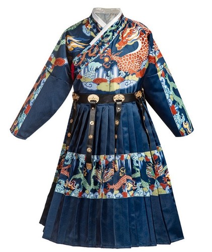Hanfu Stage Outfit Ragazzi Vestaglia Cinese Baby Tang Costume Tradizionale - Foto 18 di 19