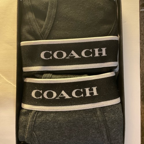 Juego Boxer COACH, 2 Pares, Negro/Gris Jaspeado Oscuro Talla Pequeña, NUEVO $98.00 - Imagen 4 de 9