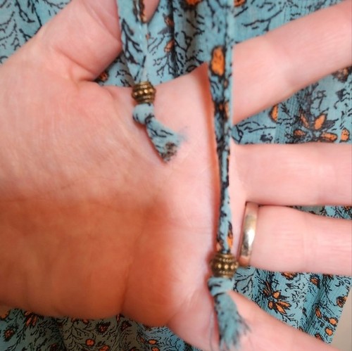Free People Feeling Groovy Bird Border Print Maxi Dress Size Medium - Picture 7 of 11