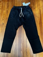 Rick Owens Drkshdw Classic Cargo Drawstring Men’s Cotton Blend Pants Black SZ XL