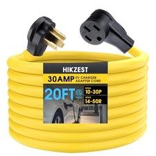 NEMA 10-30P to 14-50R EV Charger Adapter Cord, 30 Amp Dryer 20FT 10-30P/14-50R