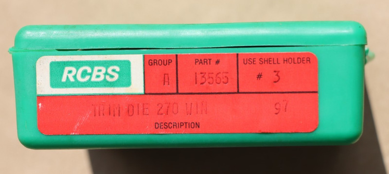 RCBS .270 Winchester Trim Die Case Trimming Die #13565 w/ Original Box