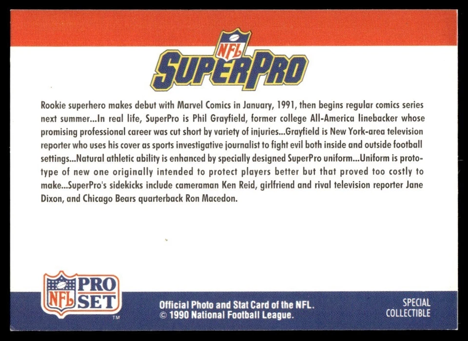 1990 Pro Set NFL SuperPro - Image 2 of 2