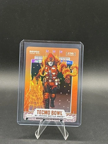 2026 Bo Jackson Battle Arena Tecmo Bowl Bayou #SB346 Scoreboard Battlefoil Fire