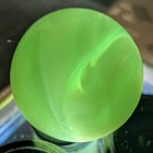 .56" Vintage Jabo Vitro Agate Marble Jade Green White Swirl Player NM — photo 7