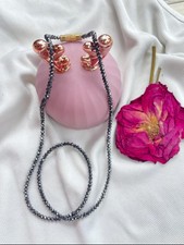 Black Diamond Necklace 20" 3mm 43.77Ct AAA Quality