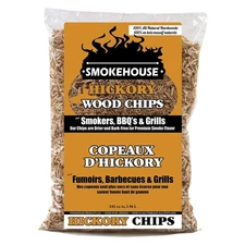 Smokehouse Hickory Fine Wood Chips, All Natural Premium Smoke Flavor, 12 pack