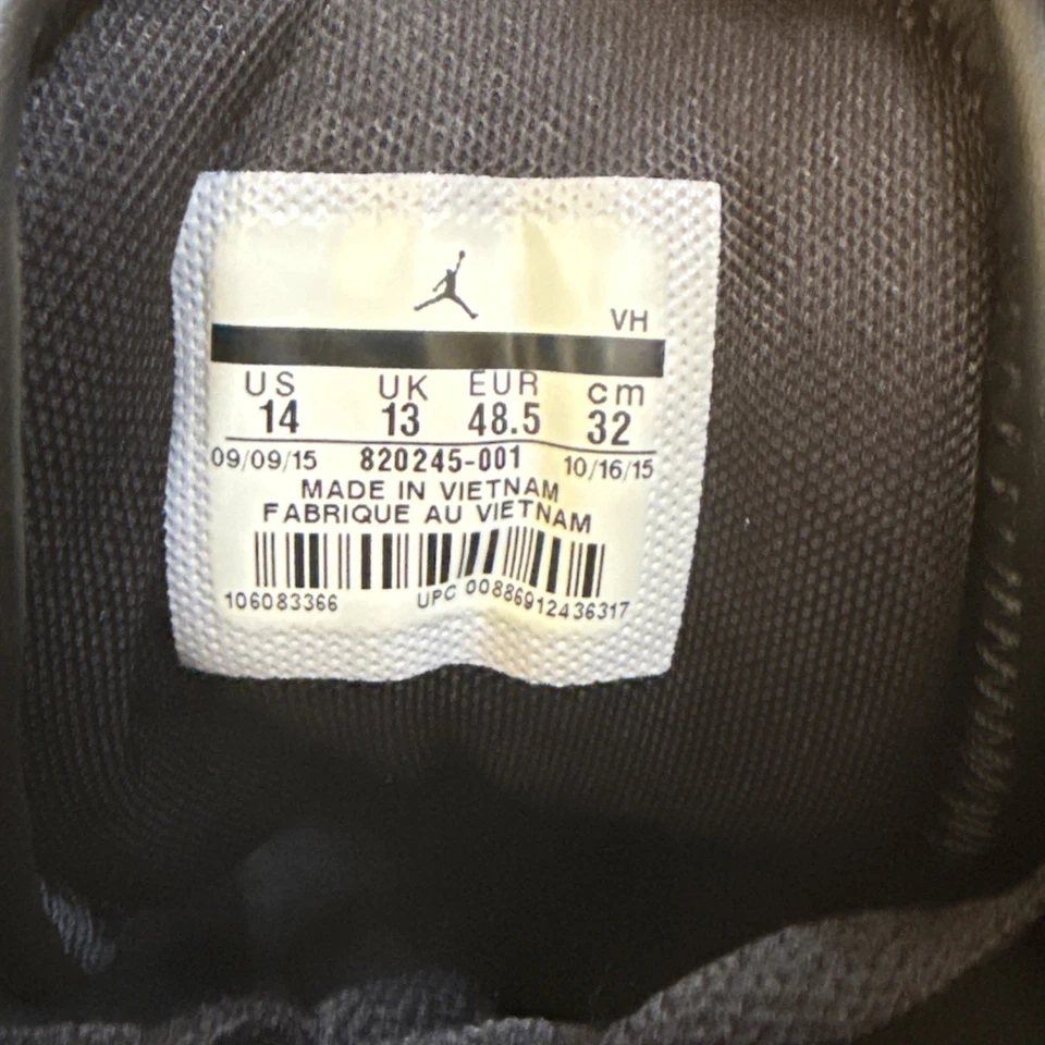 Jordan Flight Origin 3 Negro/Gimnasio-Rojo/Blanco Talla 14 820245-001 Foto 2 de 4