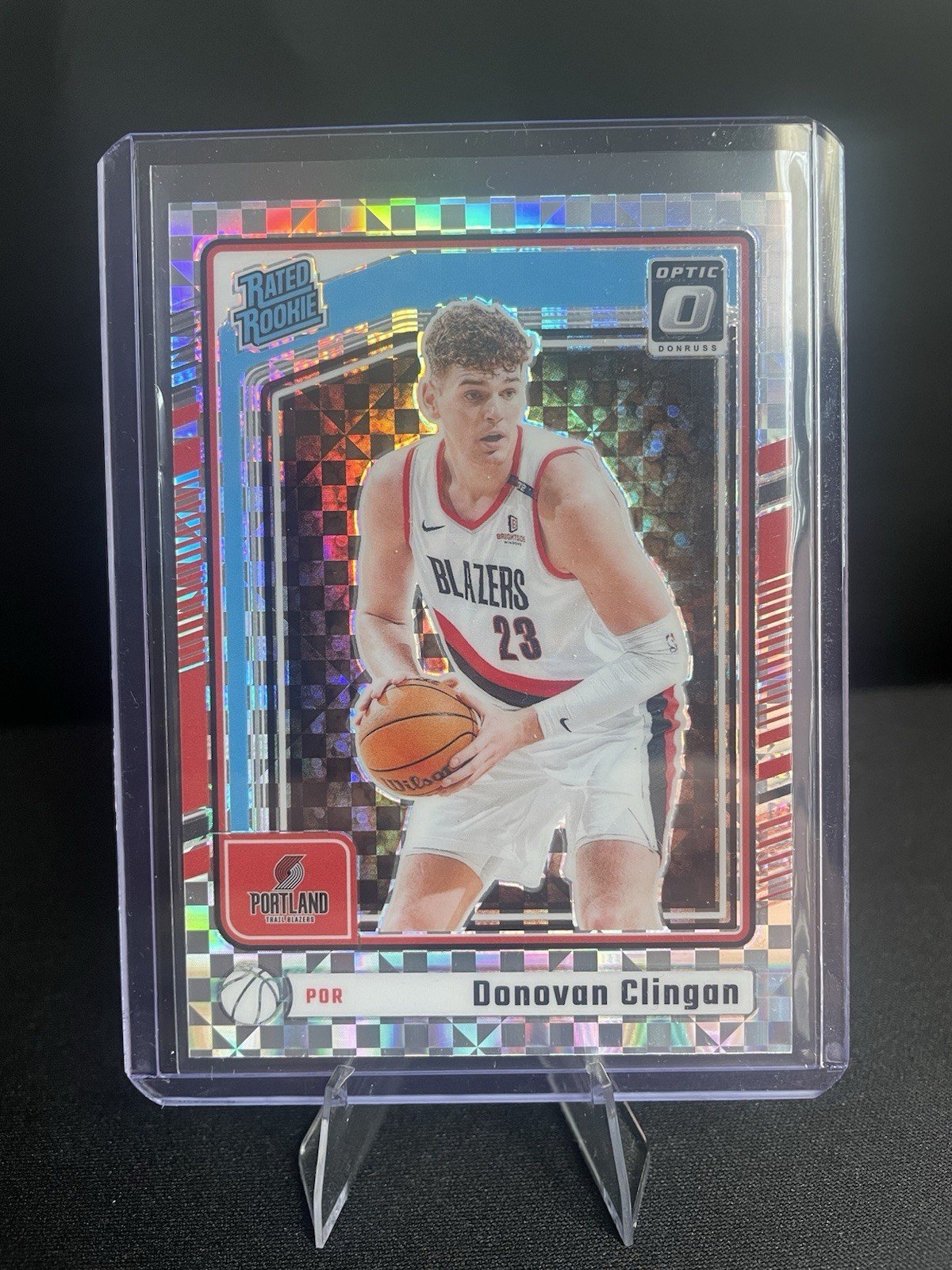2024-25 Panini Donruss Optic - Rated Rookie Donovan Clingan #272 Checkerboard