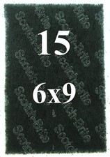 Scotch Brite Heavy Duty Industrial Size Scour Pads 6"x9" Lot of 15