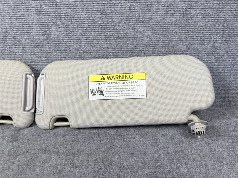 Conjunto de para-sol Hyundai Elantra GT 2013-2017 par LH RH motorista passageiro cinza fabricante de equipamento original - Imagem 2 de 4