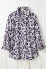 Coldwater Creek Swirling Flourish Anytime No Iron Tunic, All Size