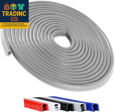 16.5FT(5M) Universal Car Door Edge Protector Guards, No-Glue Required Rubber Sea