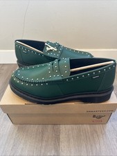 Size 8 M Supreme X Dr. Martens Studded Penton Loafer Supreme Green 2025 In Hand