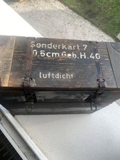 Cassetta Porta Munizioni Legno Stagna Seconda Guerra Mondiale 1940