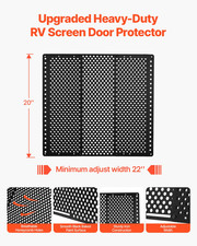 VEVOR RV Screen Door Protector, Adjusts from 22 to 31.5 inch, Adjustable Door Gr
