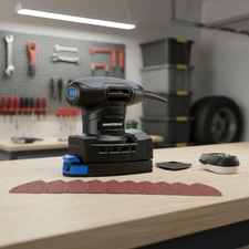 1.4-Amp Multi-Function Detail Sander with Dust Collection System & 12 Sandpapers